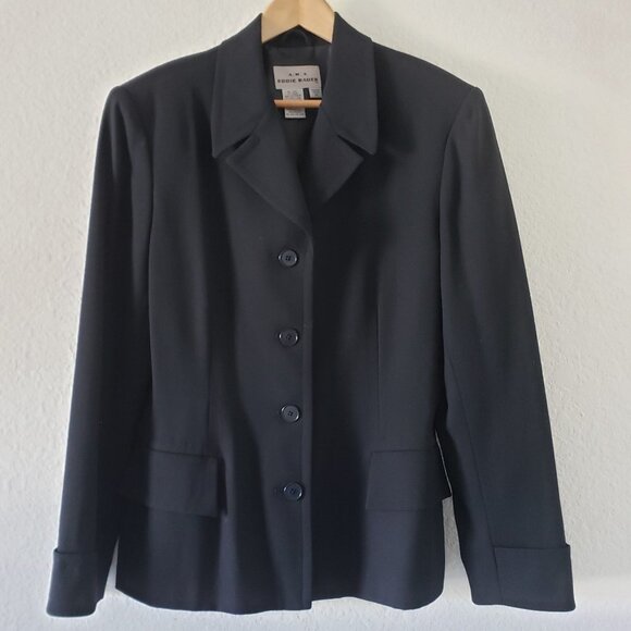 AKA Eddie Bauer Black Jacket - Size 14 - Picture 1 of 6